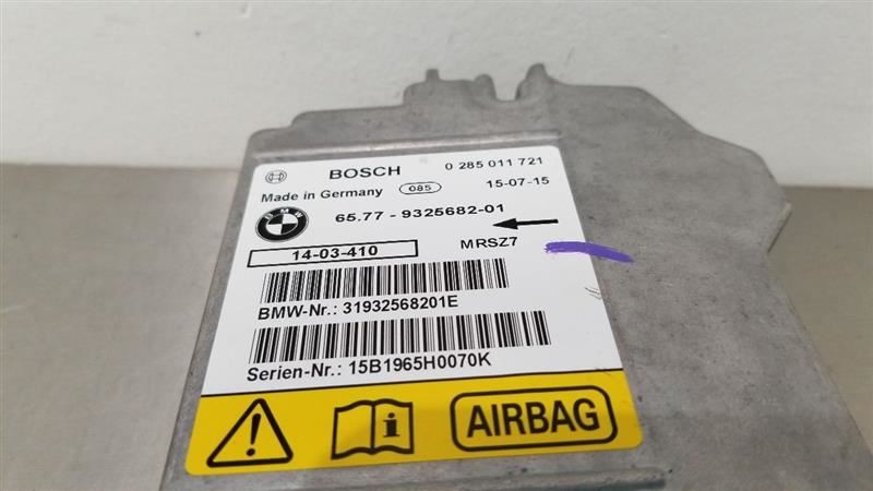 16 BMW Z4 E89 SRS CONTROL MODULE 65779325682