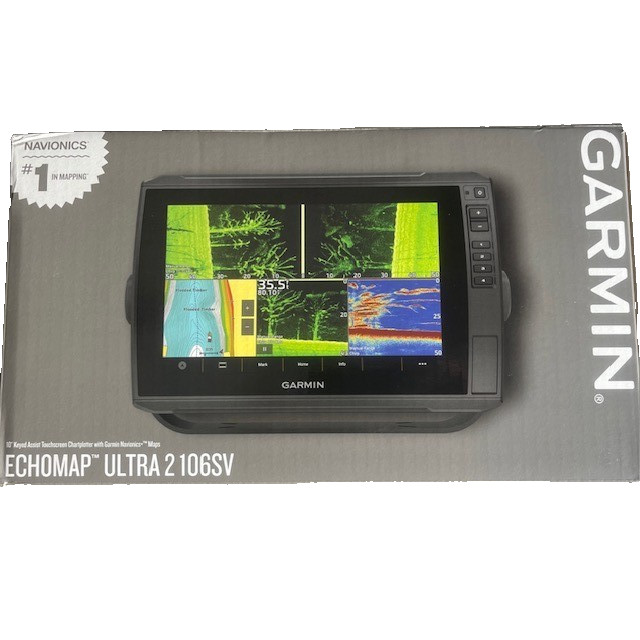 Garmin Echomap Ultra 2 106SV Fishfinder US Inland & Coastal Maps 010-02880-00
