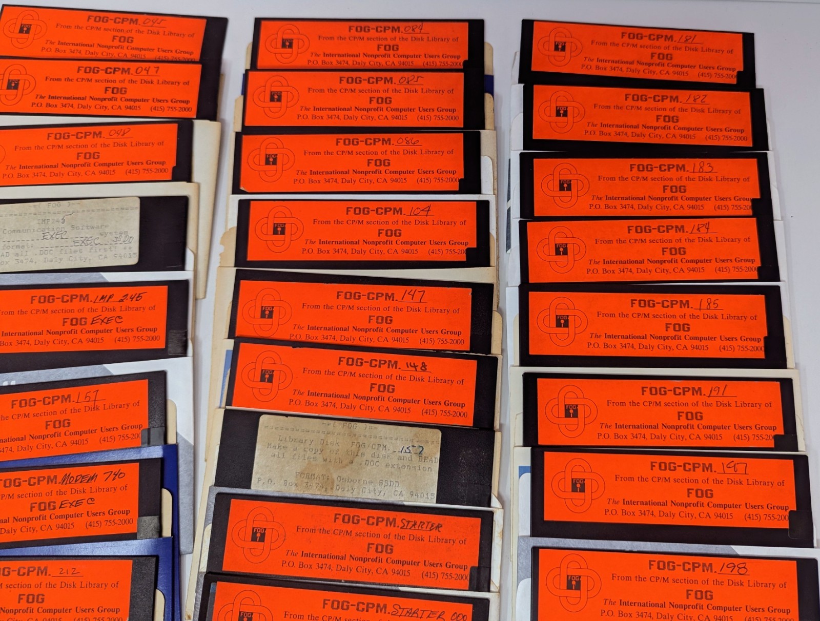 Fog Remote System User's Guide & 43 - 5.25" Disk Lot - Osborne CPM Disk Library!