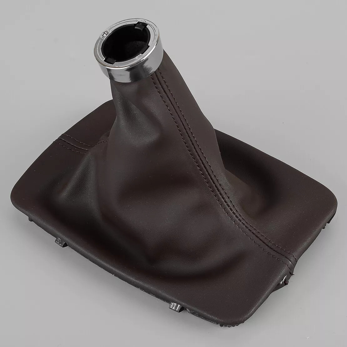 Mocha Gear Shift Knob Shifter Boot Gaiter Cover For Benz C W204 W212 2007-2013
