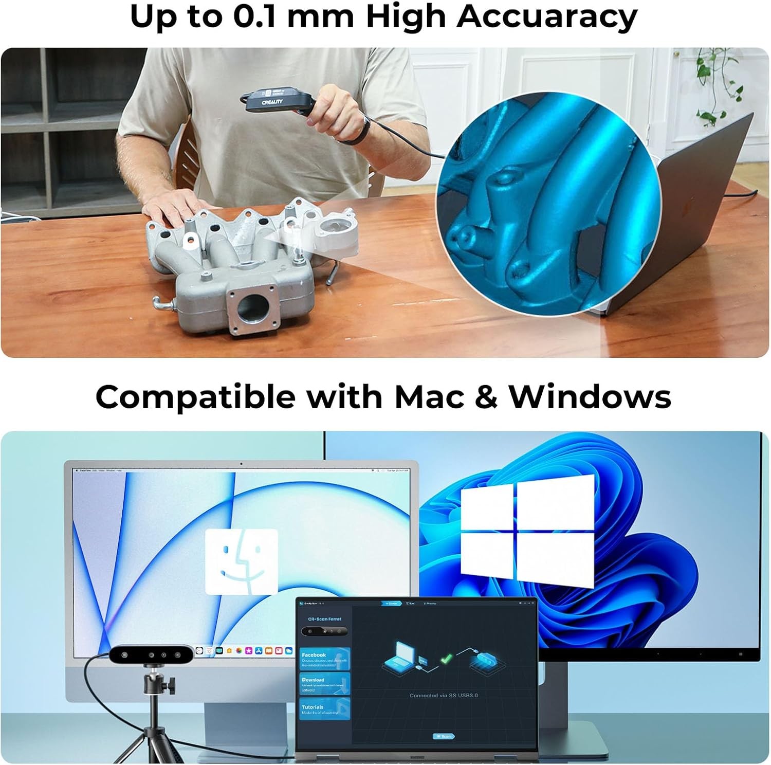 Creality CR Ferret SE 3D Scanner Desktop 0.1mm