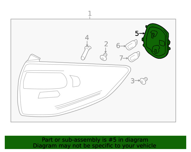 Genuine Ford Tail Light Socket DM5Z13711C