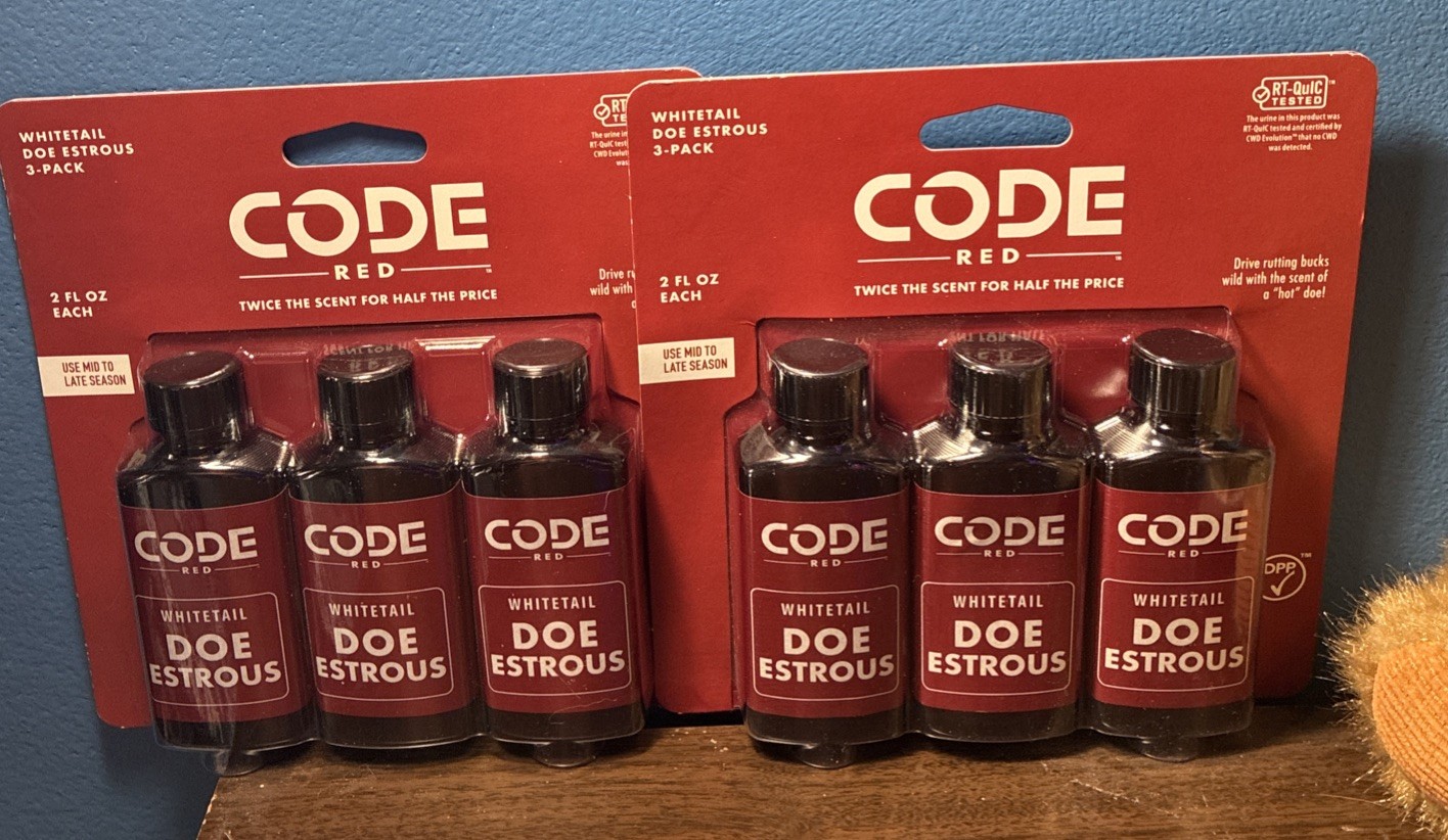 Code Red Whitetail Doe Estrous 3 Pack Lot Of 2