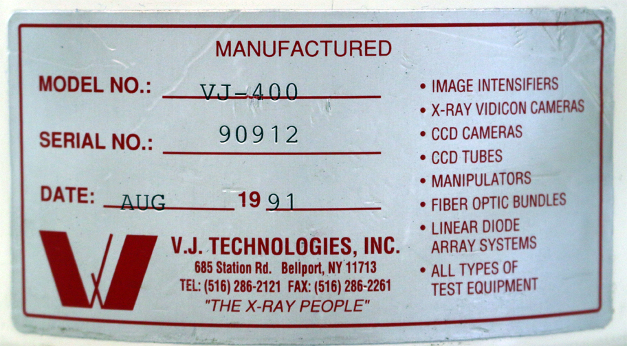 VJ Technologies Inc. VJ-400 X-Ray Camera Unit