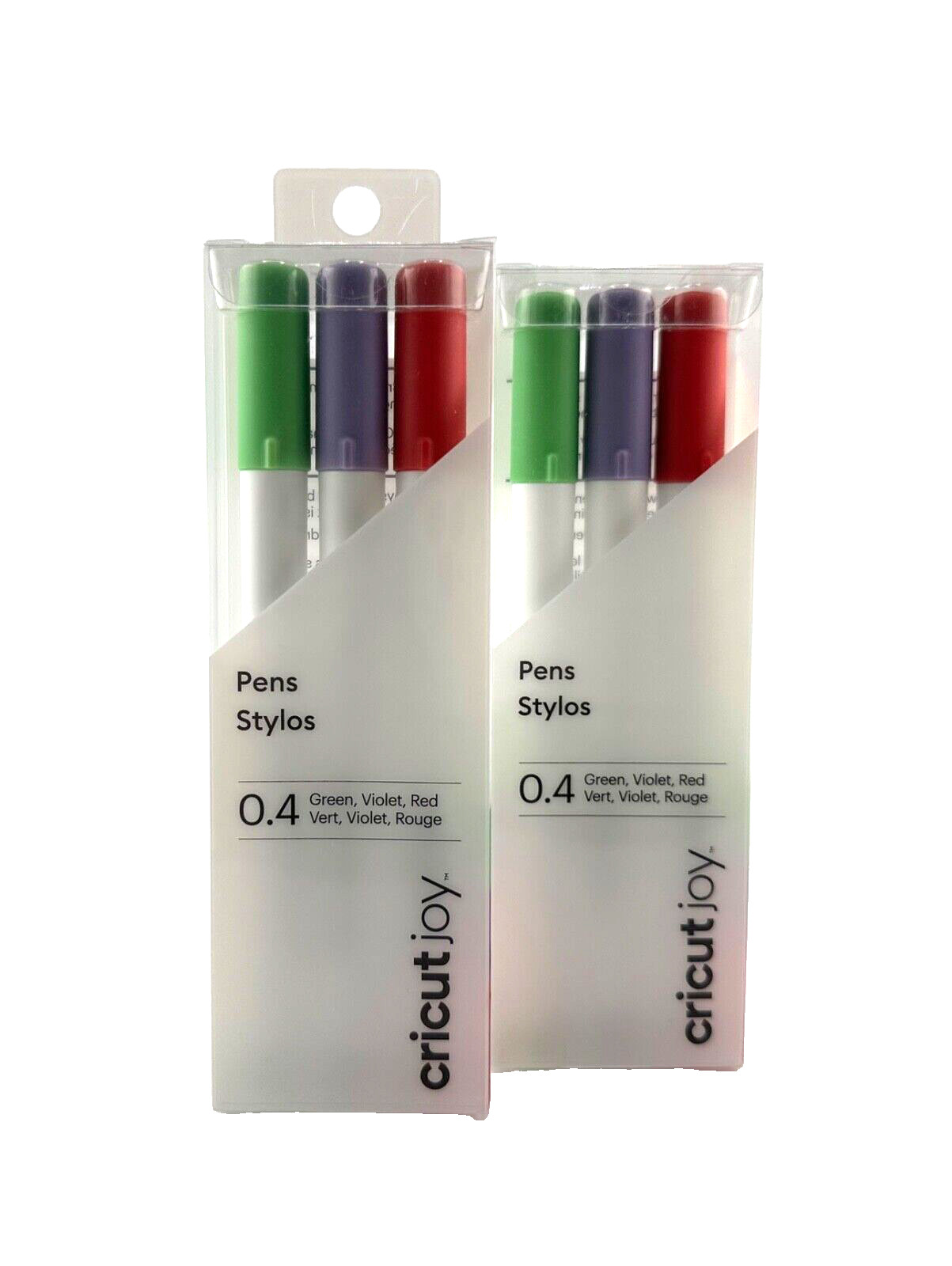 Circut Joy Fine Point Pens in Red, Green & Violet - 0.4 mm Pack of 2, New