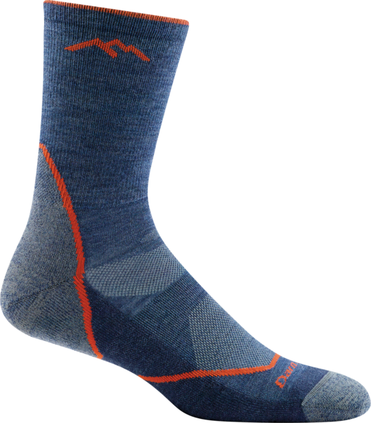 Darn Tough 1972 DENIM Light Hiker Wool Men's Socks Micro Crew Cushion SZ M L XL
