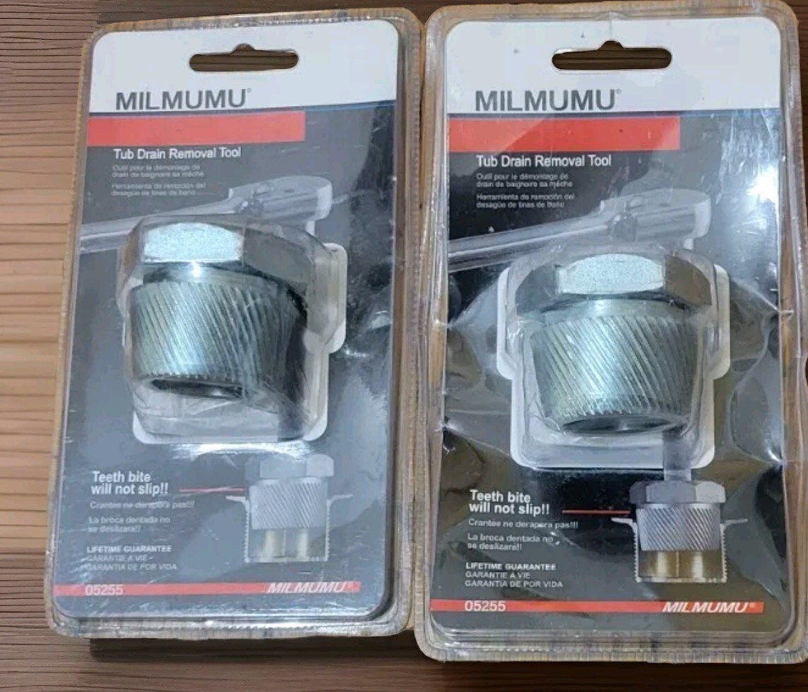 2X Compatible with Tub Drain Extractor-Removes One and a Half Inch Old or Stubbo