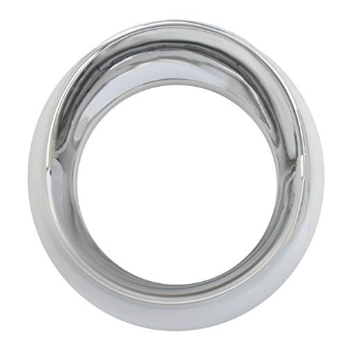 68225 Chrome Plastic Gauge Cover with Visor for Speed/Tachometer,5 ⅜” dia.