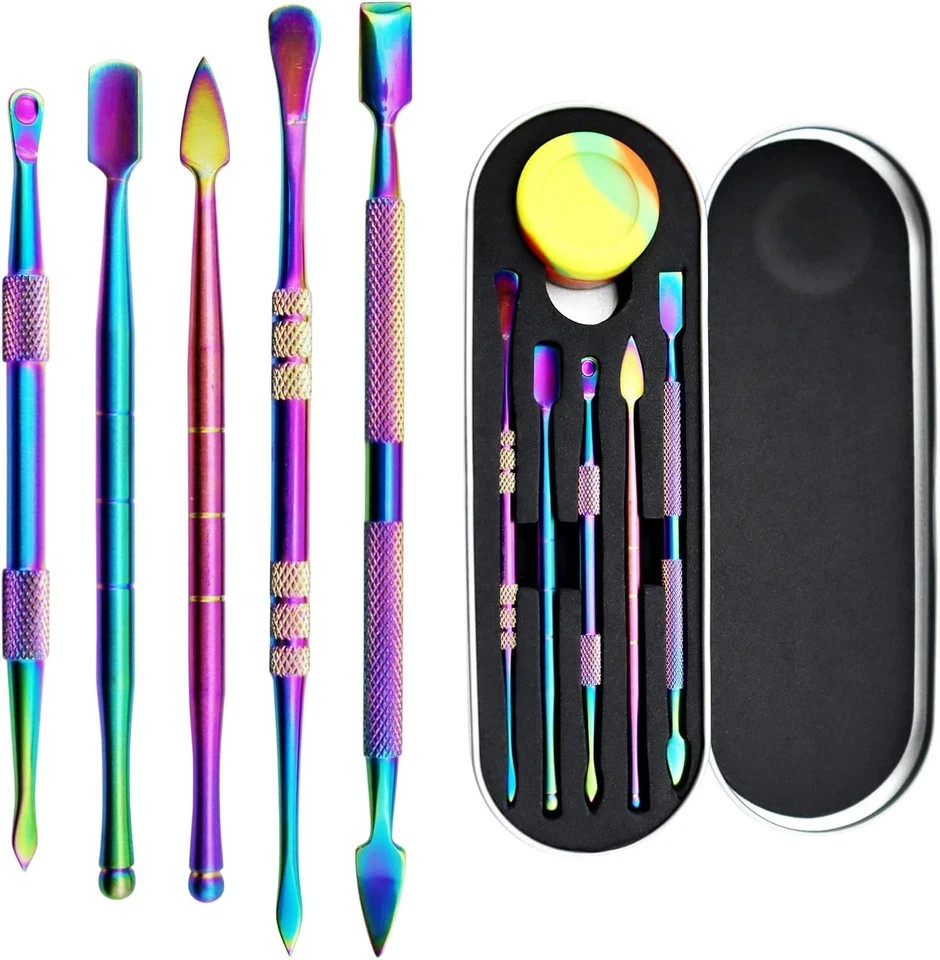YETOOME 6 Pcs Wax Carving Tool Set with 5 ml Silicone Container and Portable...