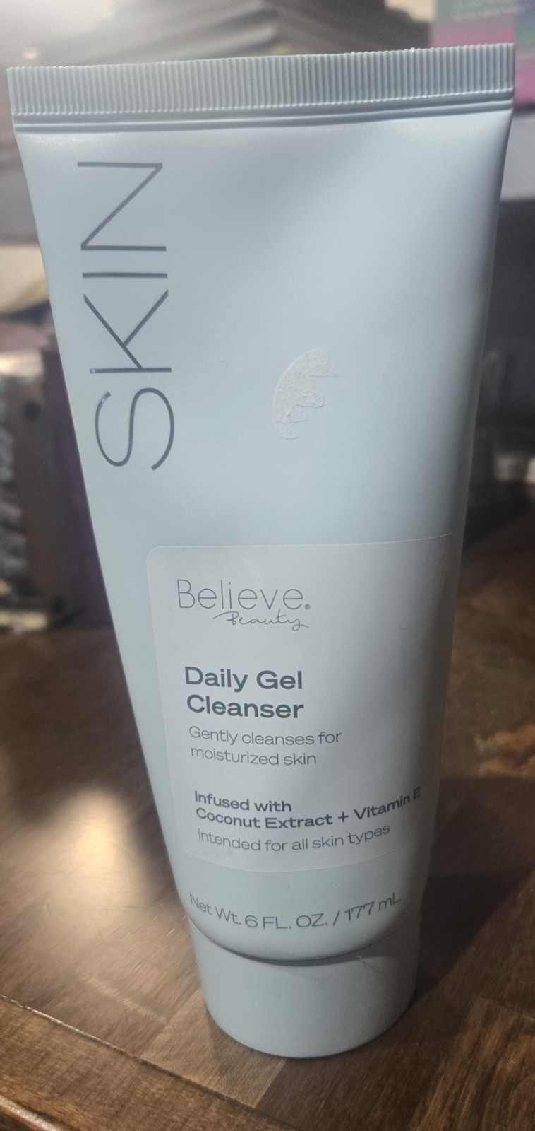 Believe Beauty Daily Gel Cleanser w/Coconut Extract + Vit E 6.0oz EA, Vegan