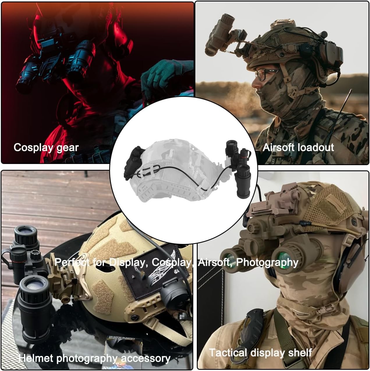Tactical AN/PVS-31 Dummy Night Vision Goggle – Non-Functional Helmet Mounted N