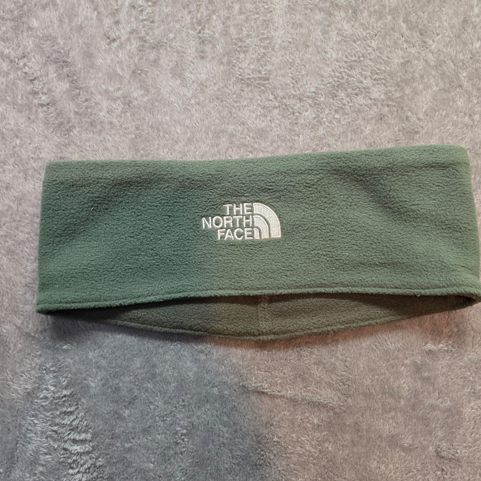 The North Face Fleece Headband One Size Green Ear Warmer Logo Outdoor Winter