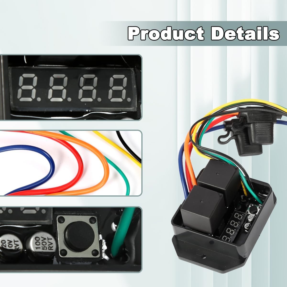 Compact Digital Thermatic Fan Switch Kit for Precise Cooling Control ()