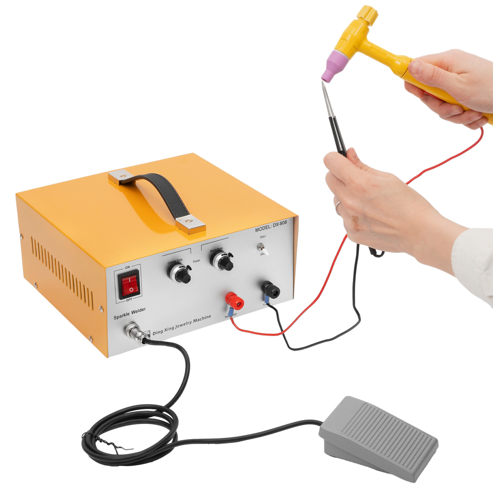 usa Jewelry Welding Pulse Spot Welder Electric Soldering Machine Gold Silver 80A