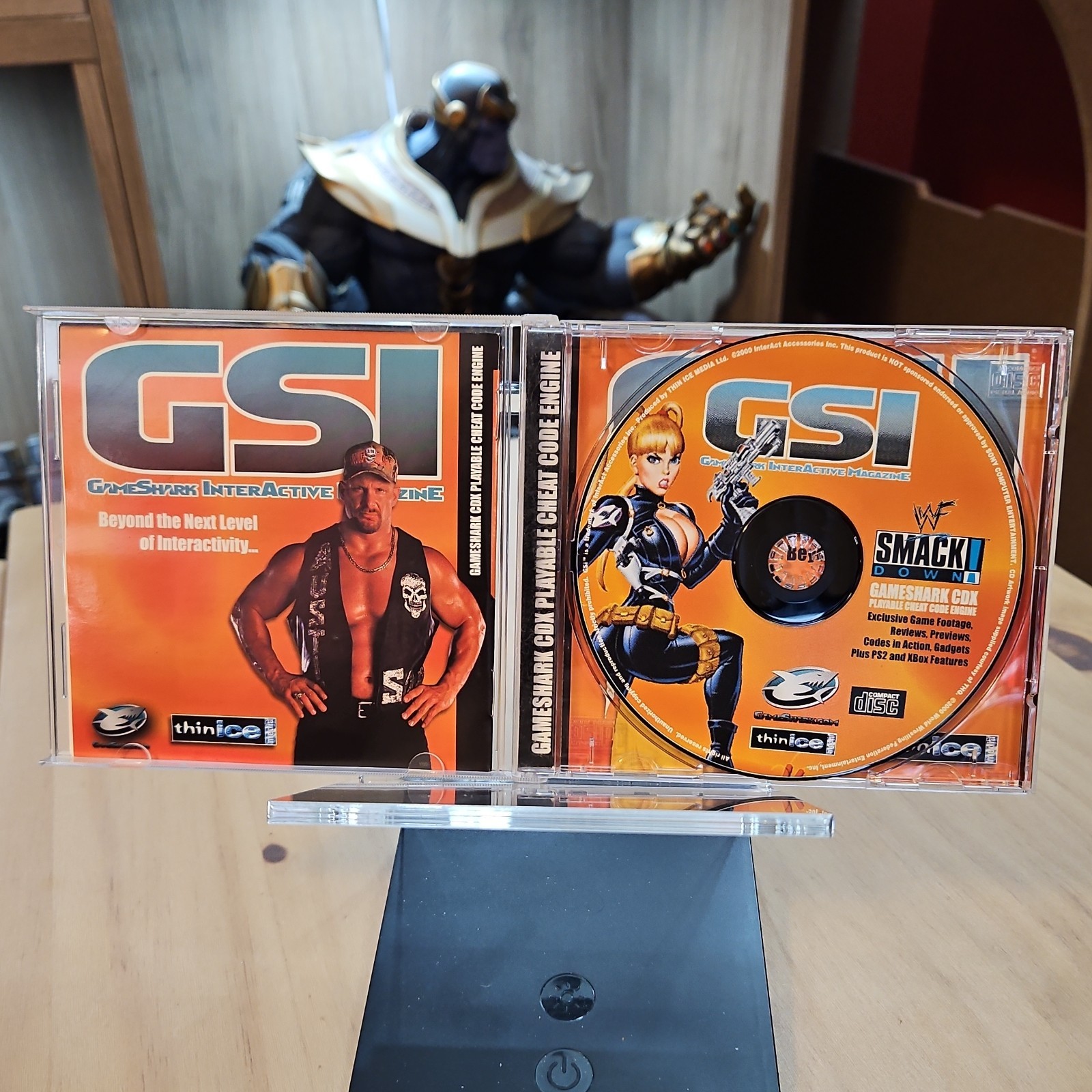 GameShark Cheat Code Engine Interactive Magazine CD-ROM WWF SmackDown 2001
