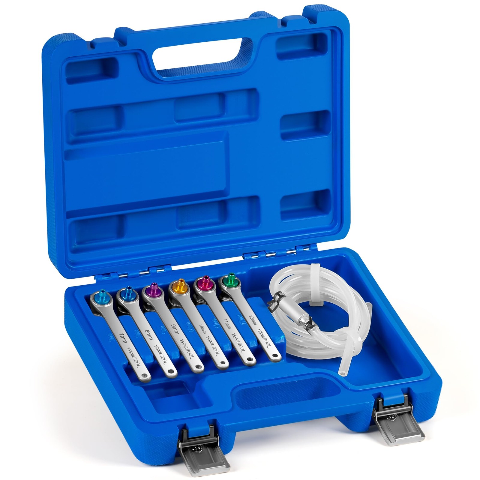 YSSNIUTOOL Brake Bleeder Wrench Set, Bleeding Set with Blue