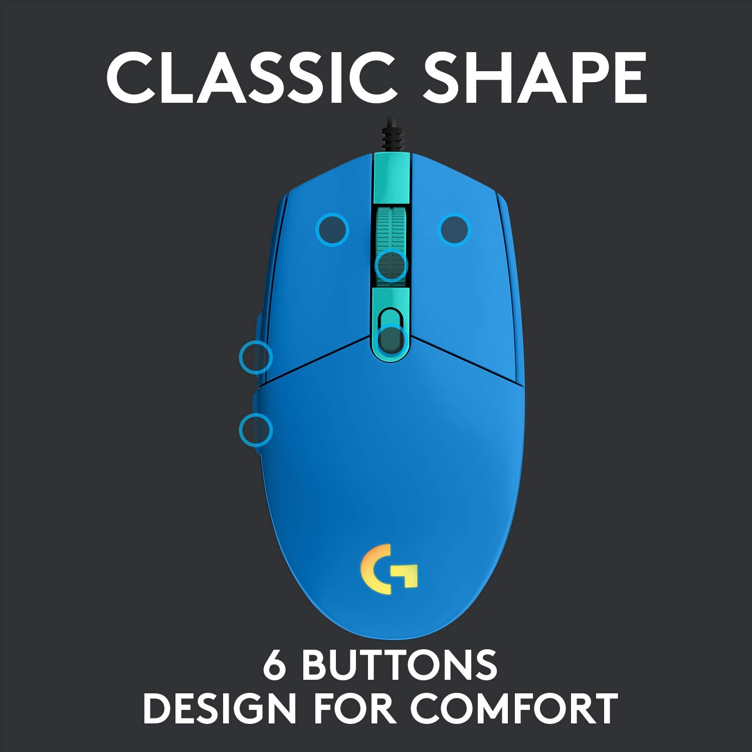 Logitech G203 Wired Gaming Mouse
