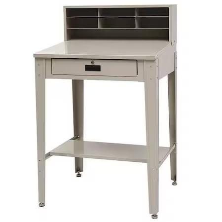 Zoro Select 4Tx91 Shop Desk, 34 X 55-1/2 X 30-1/4 In, Beige,  4Tx91