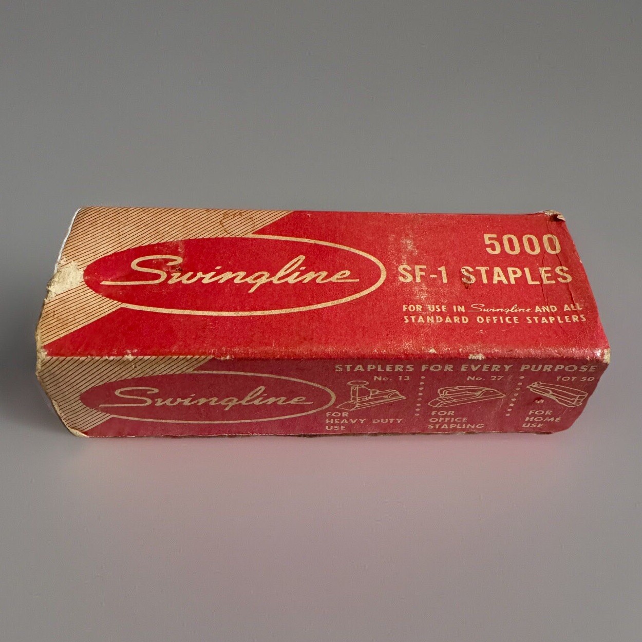 Vintage Swingline Standard Staples Advertising Box Of 5000