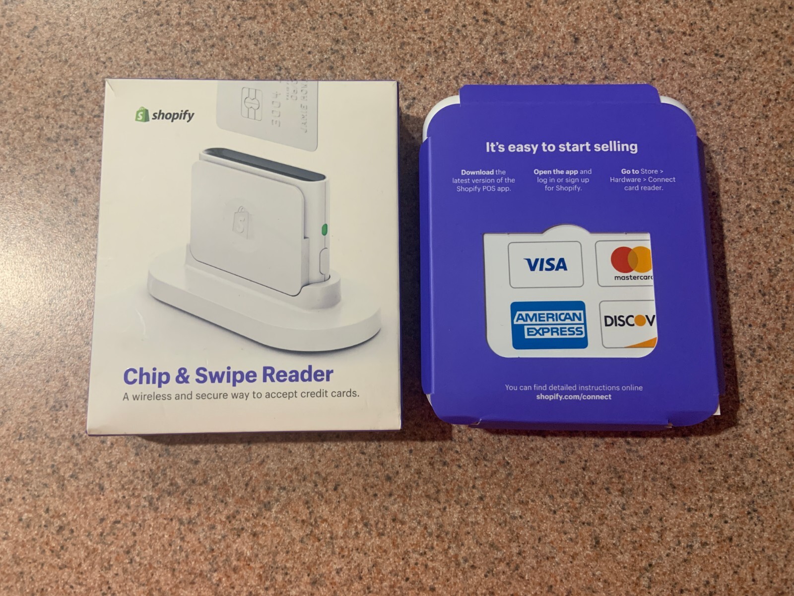 New (Open box) Credit Card Reader - Shopify Chip and Swipe Reader White
