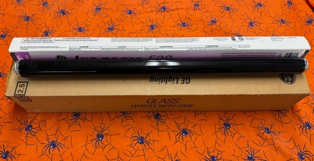 6-Pack GE F20T12 Black Light UV Fluorescent Tubes 24” 610mm T12 20W