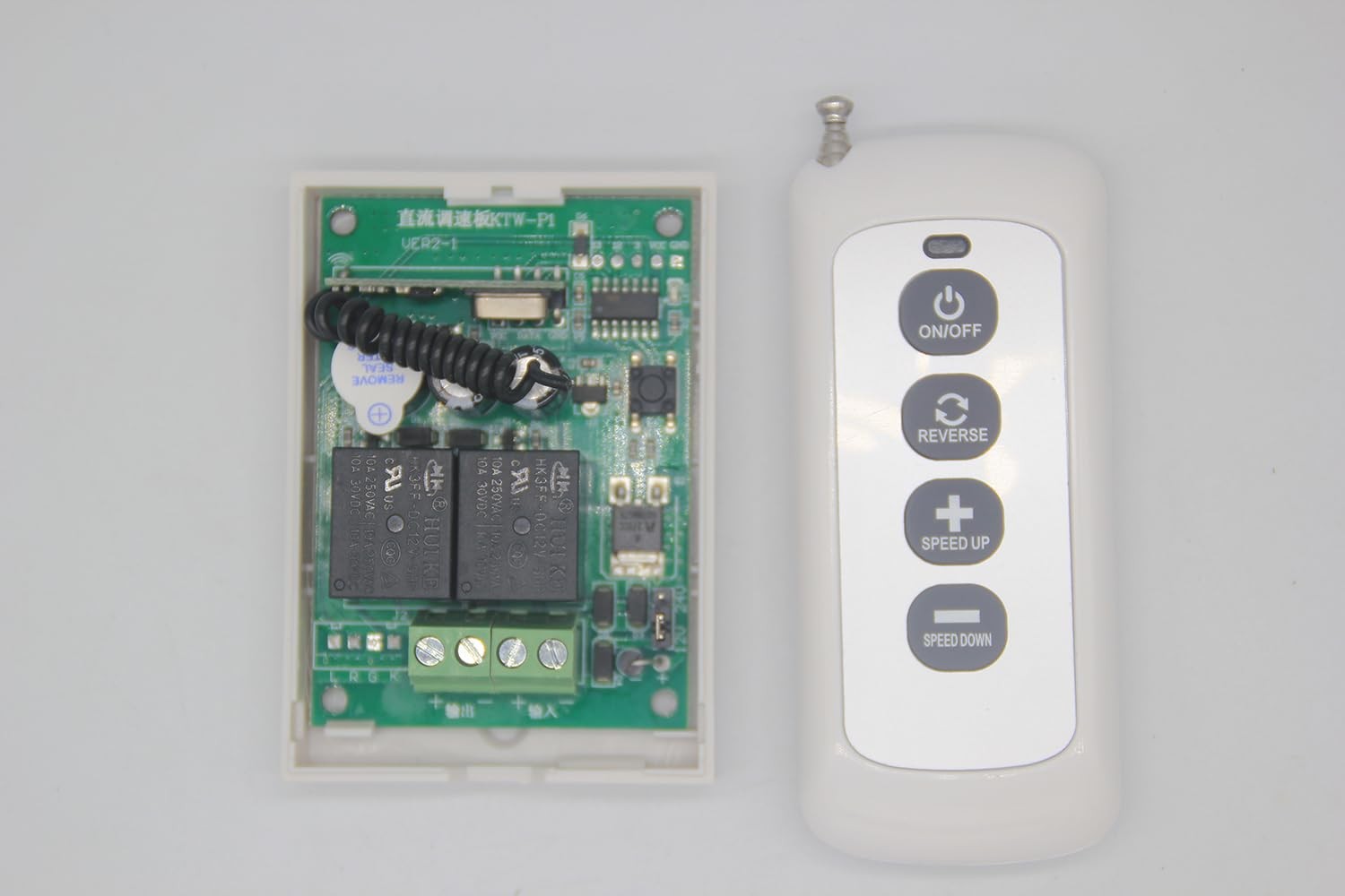 DC Motor Speed Controller with Remote Control 12V 24V PWM stepless Speed Cont...