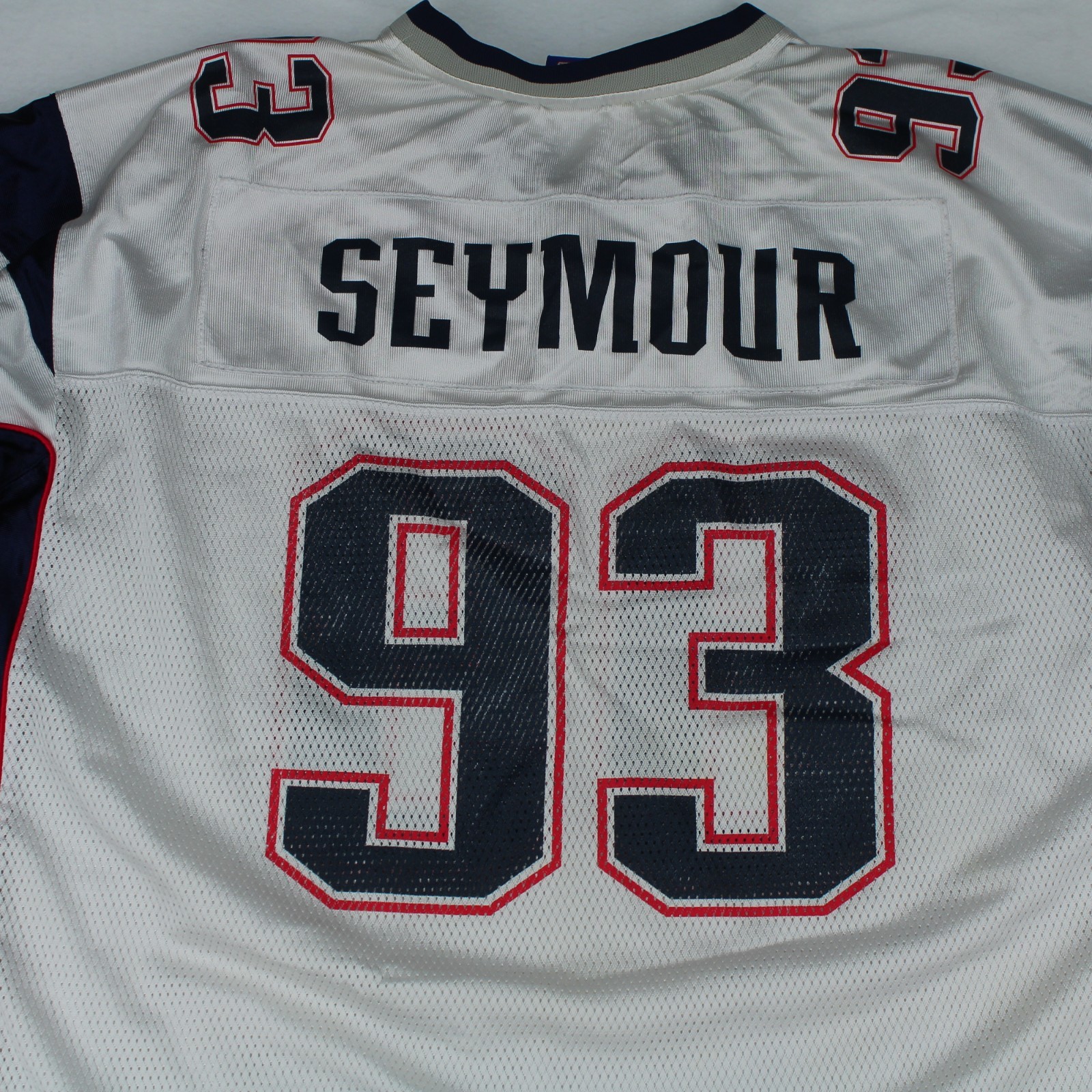 REEBOK On Field NEW ENGLAND PATRIOTS RICHARD SEYMOUR White Away Jersey 2XL
