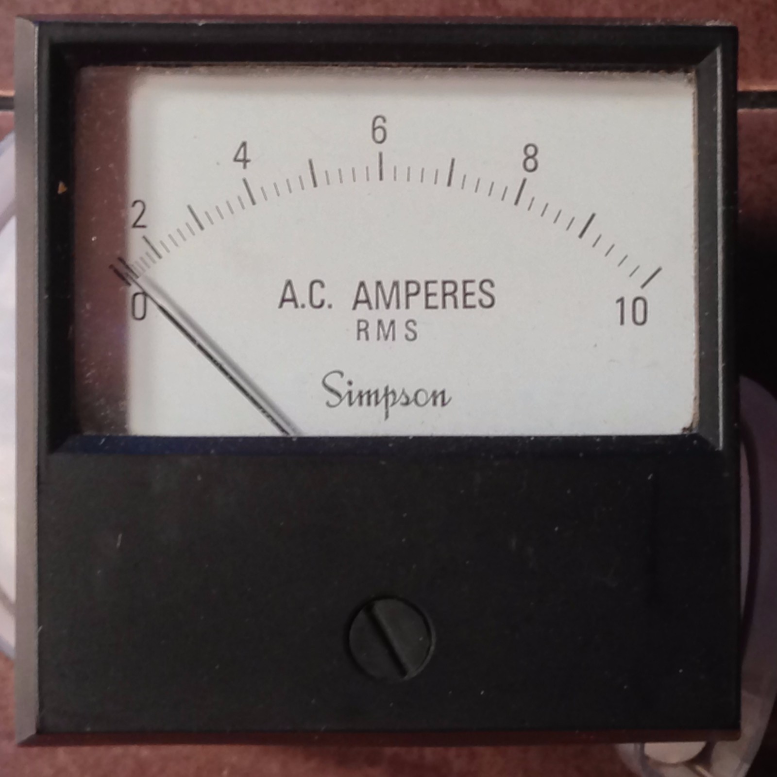 Simpson AC Ampres Meter 0-10 RMS Model 1257 NOS