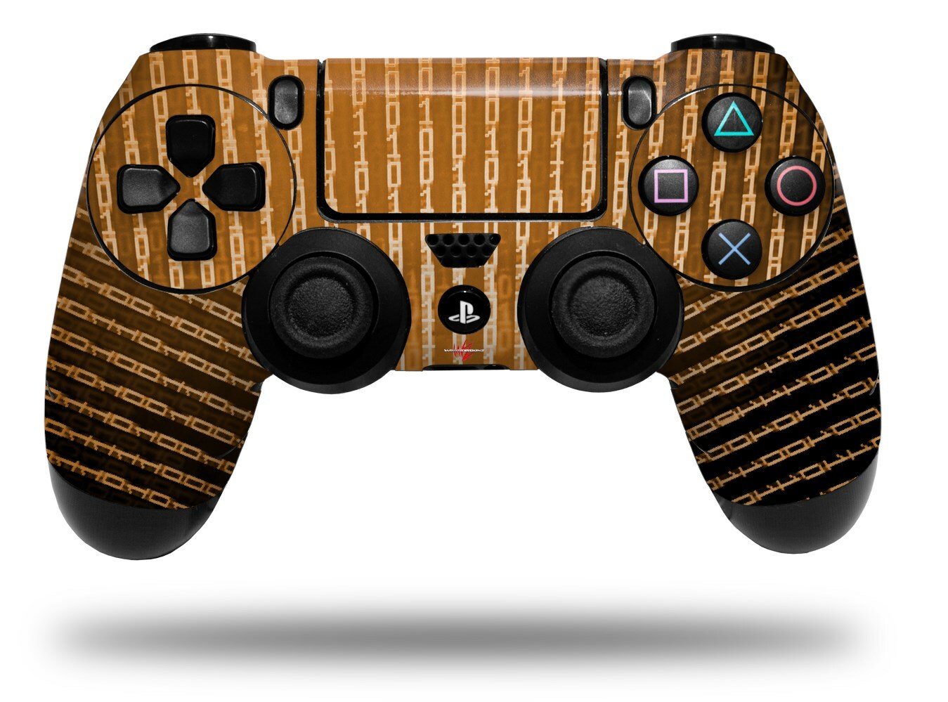 Skin for Sony PS4 Controller Binary Rain Orange