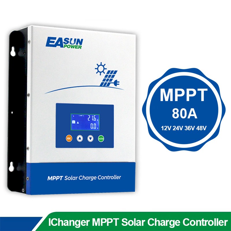 Easun 80A MPPT 150V Solar Charger Controller Regulator 12V/24V/36V/48V Auto PV
