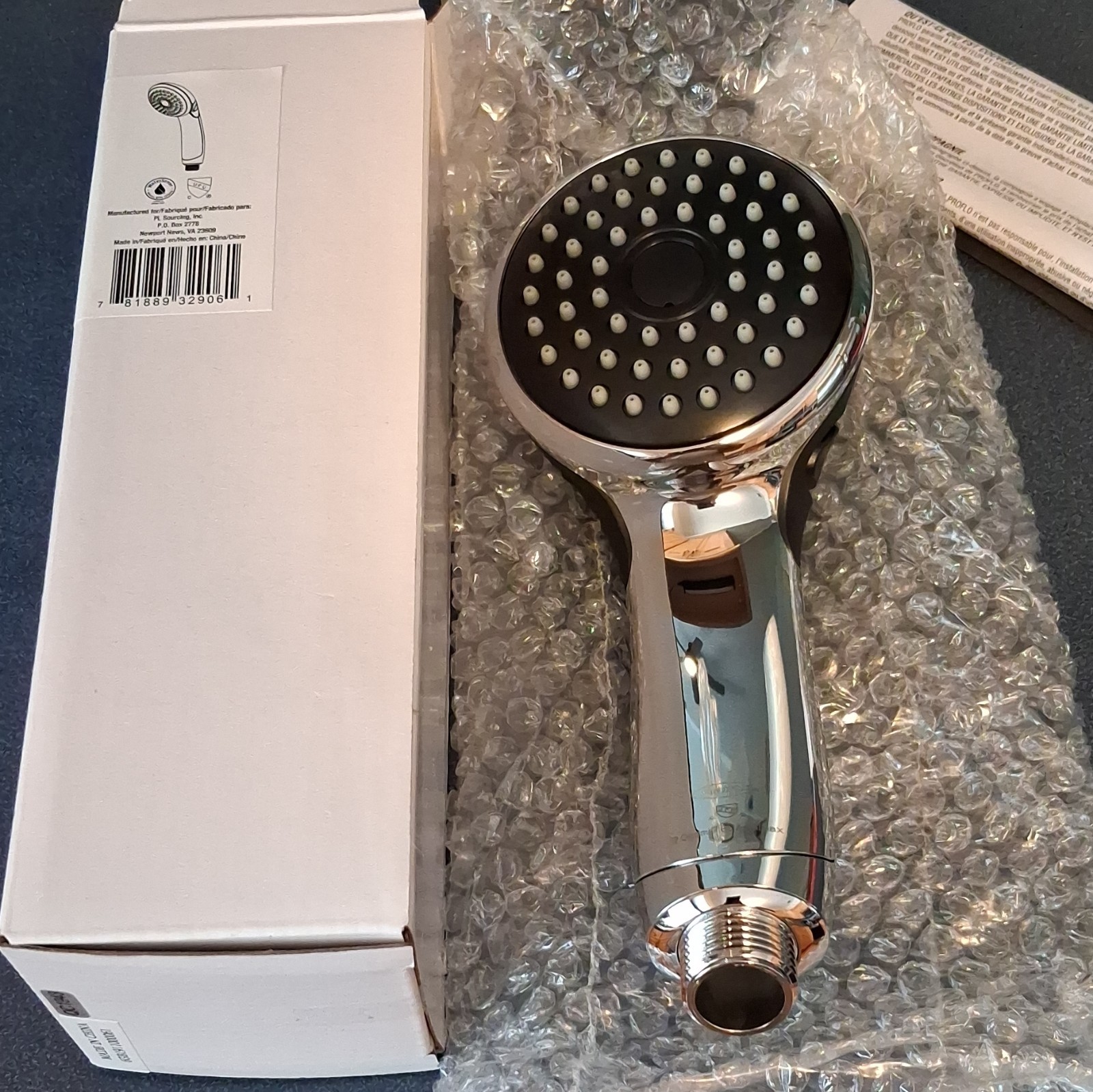 PROFLO PFHS62 2-Function Massage Showerhead, Easy-Clean Nozzles, Chrome