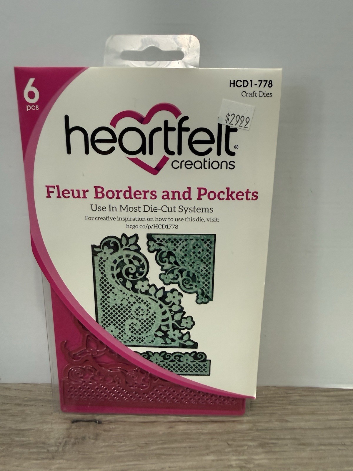 Heartfelt Creations Fleur Borders and Pockets Cutting Dies 6 Pc HCD1-778 NEW
