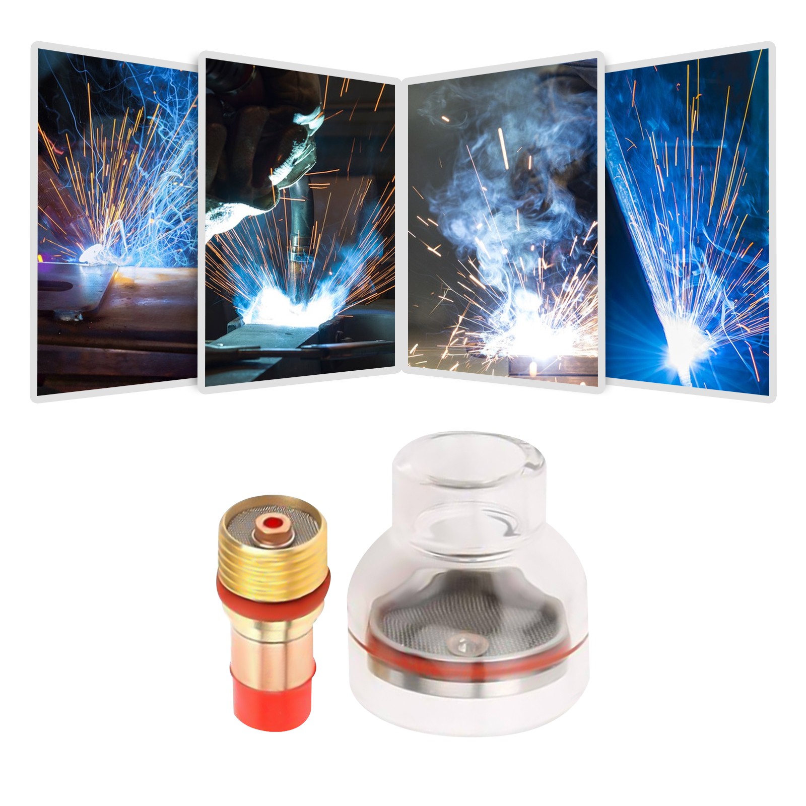 Welding Gun Filter Mesh Kit, WP-17/18/26 Argon Arc Welding Gun Filter Mesh