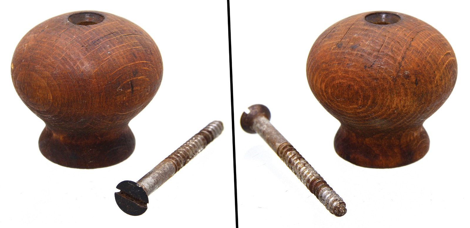 Orig. Front Knob & Wood Screw for Stanley No. 28 Transitional - mjdtoolparts