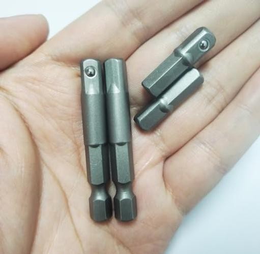 1/4 hex to Square socket adapter,6.35mm Socket Bit Adapter,Power Tool