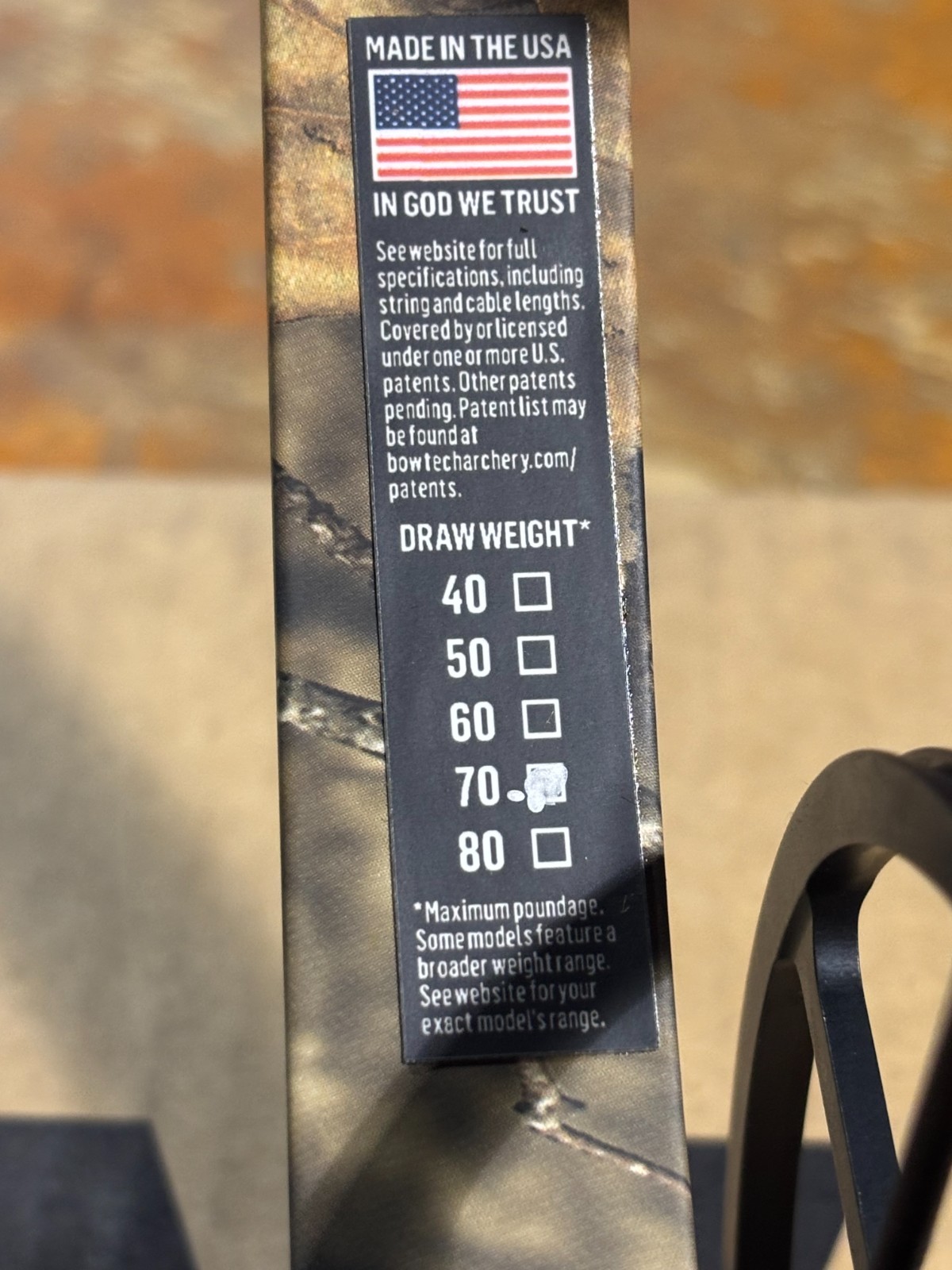 Bowtech Solution LH 70# MOBUC Compound *NEW IN BOX W/ FULL WARRANTY*