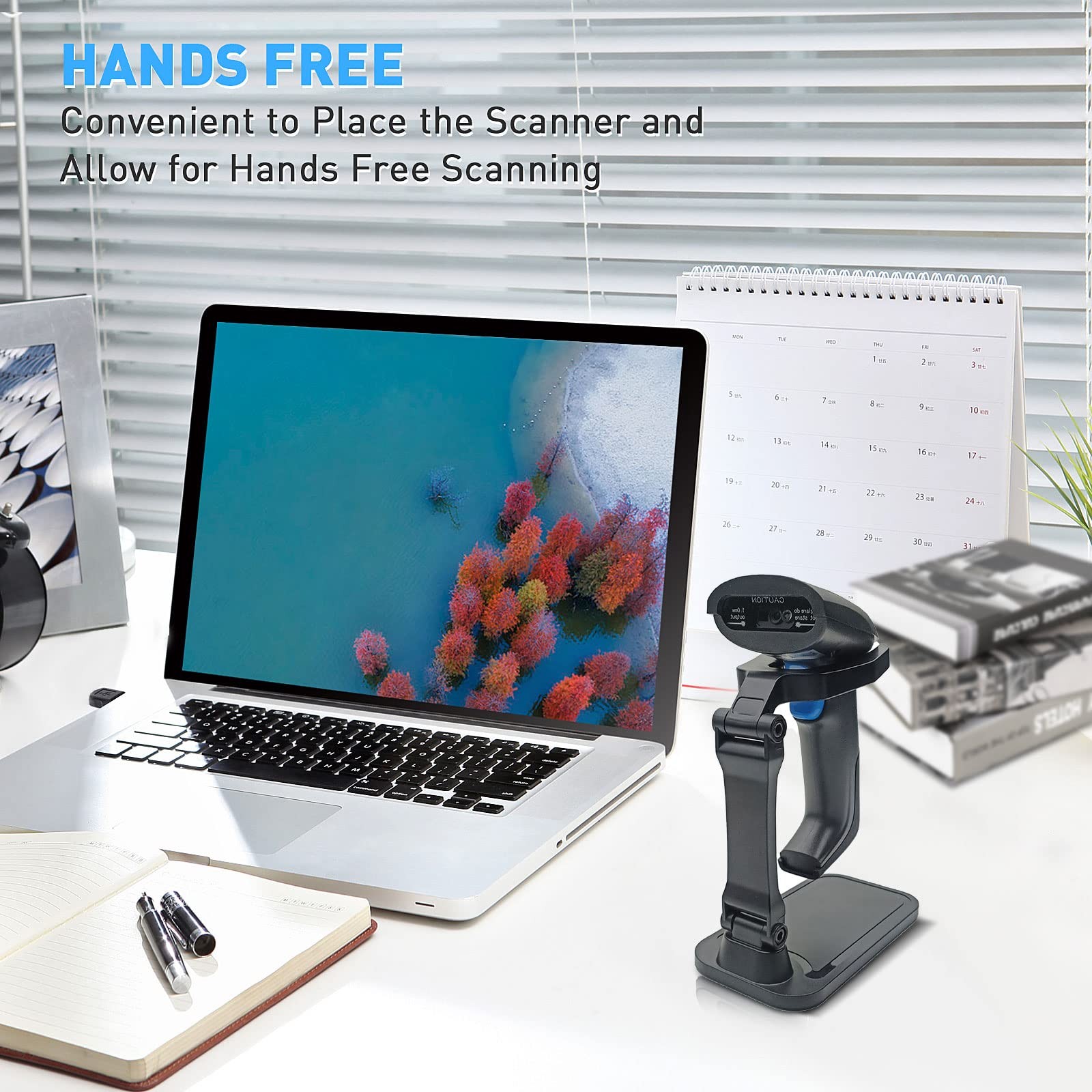 JRHC Universal Barcode Scanner Stand Hands Free Adjustable
