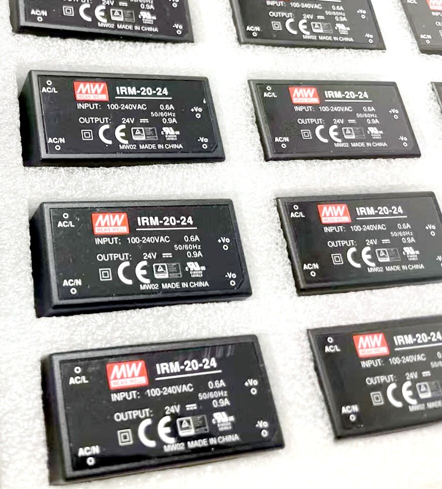Mean Well IRM-20-24 AC-DC Power Supply PCB Mount Miniature Size 100-240VAC 24VDC