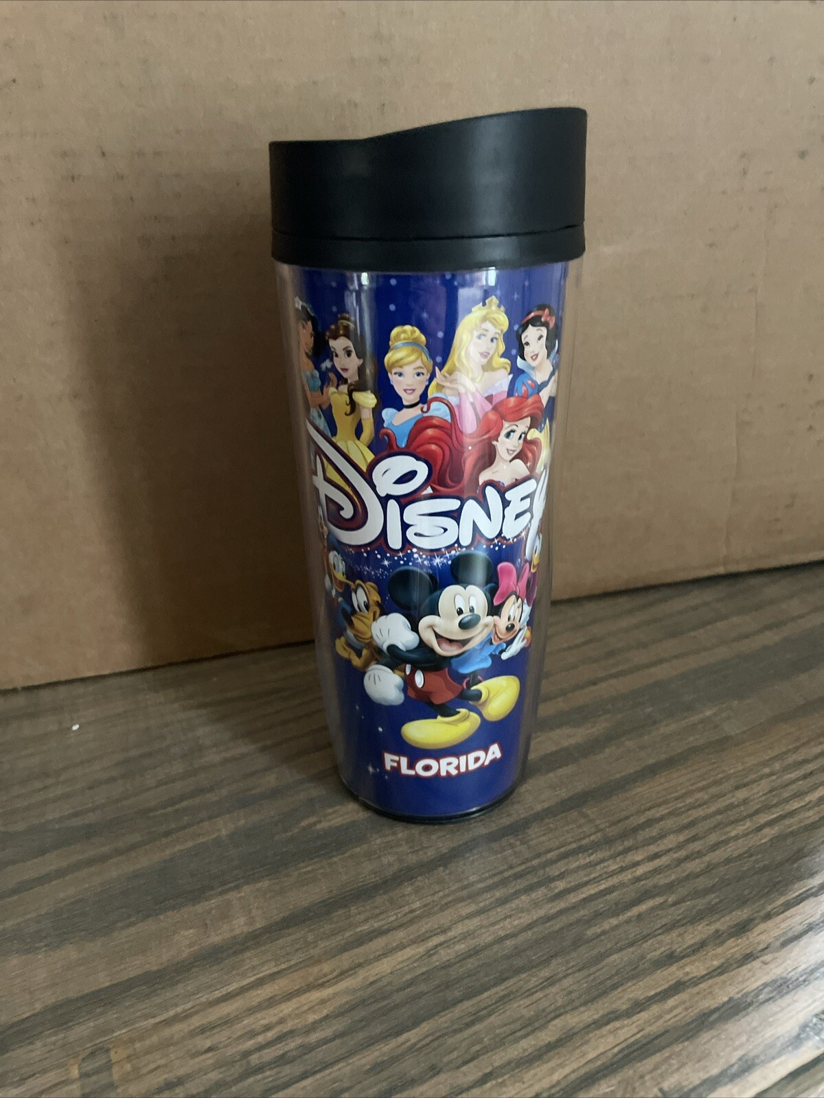 Mickey Mouse & Friends Disney Florida Insulated Travel Tumbler 18 Oz Used