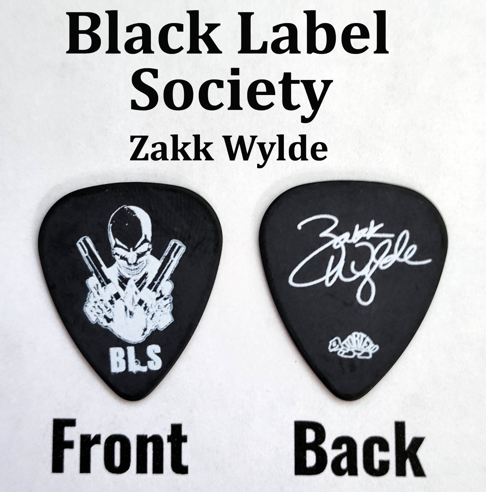 Black Label Society Zakk Wylde signature guitar pick (S-2143)