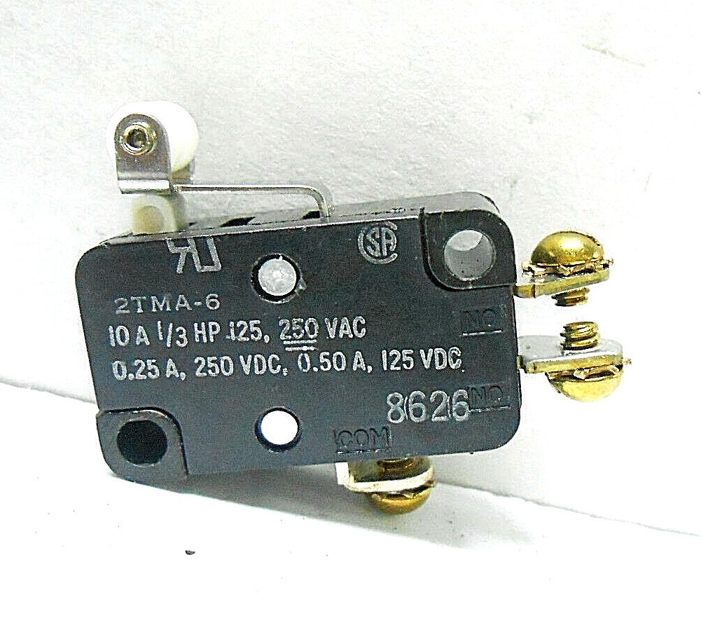 2TMA-6 UNIMAX SENSITIVE SWITCH, 10 AMPS/ 250 VOLTS NEW OLD STOCK