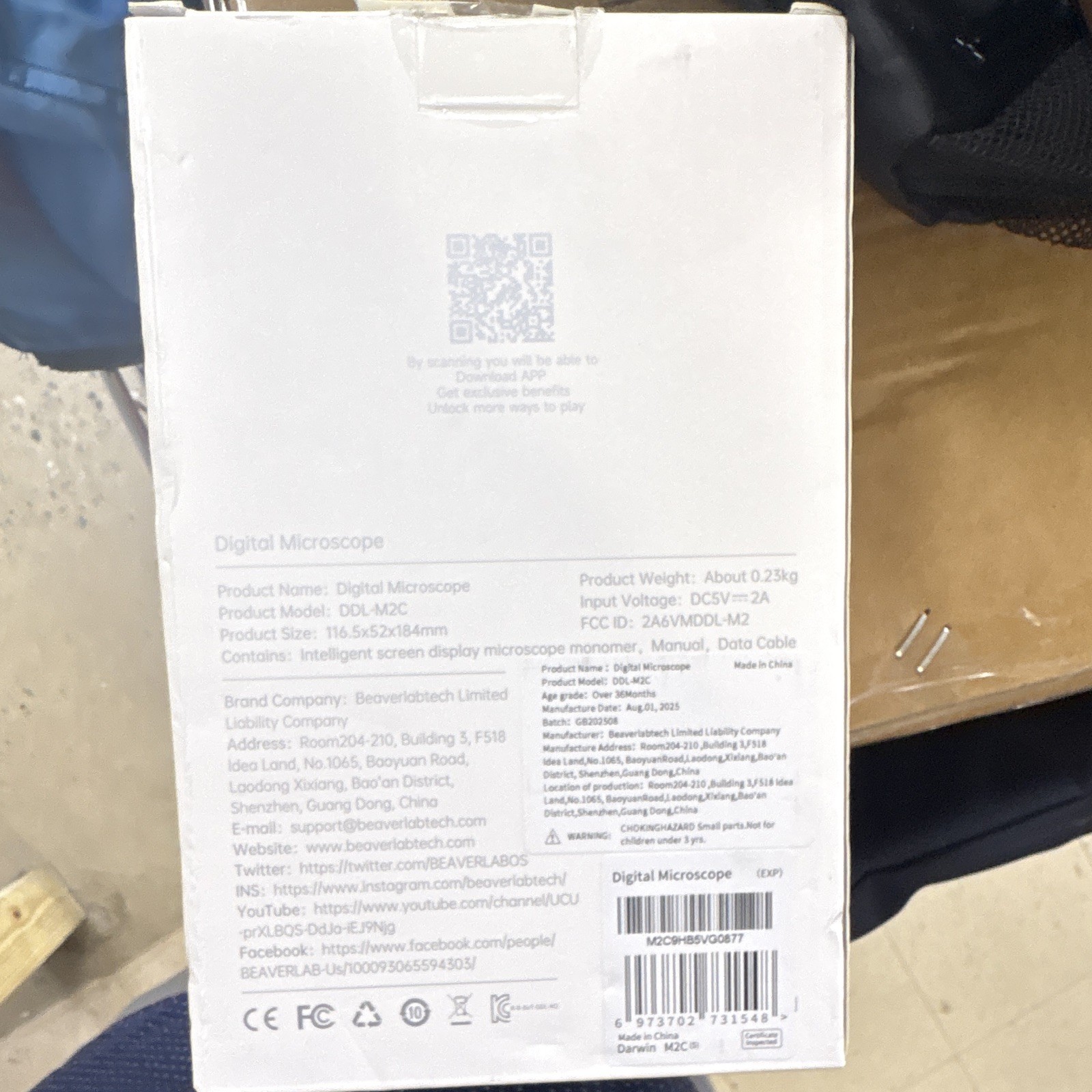 Beaverlab Digital Microscope Darwin M2 MPN Darwin M2 2025 Model