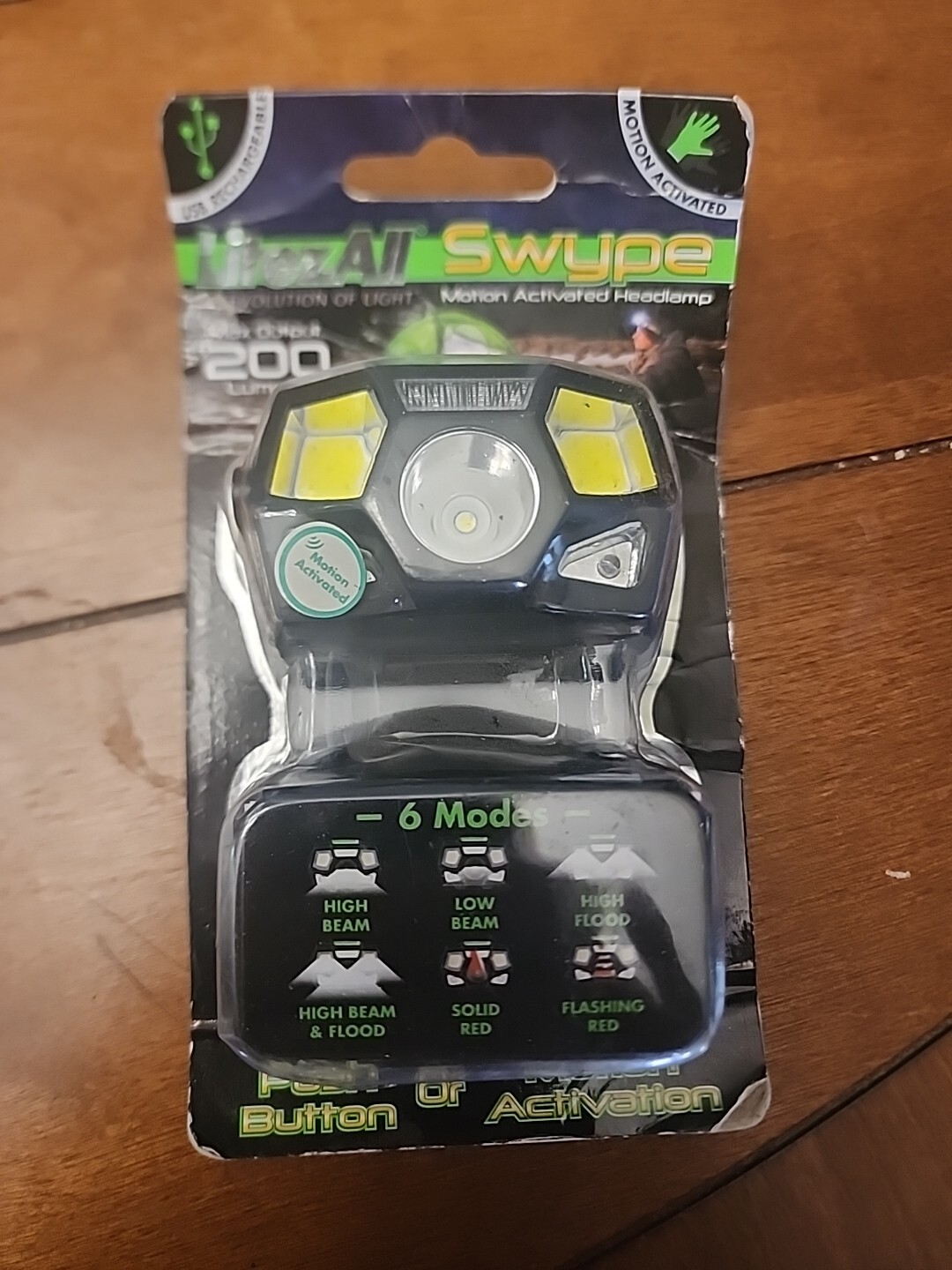 LitezAll Briteband 200 Lumen Led Headlamp Headband 180 degree light New