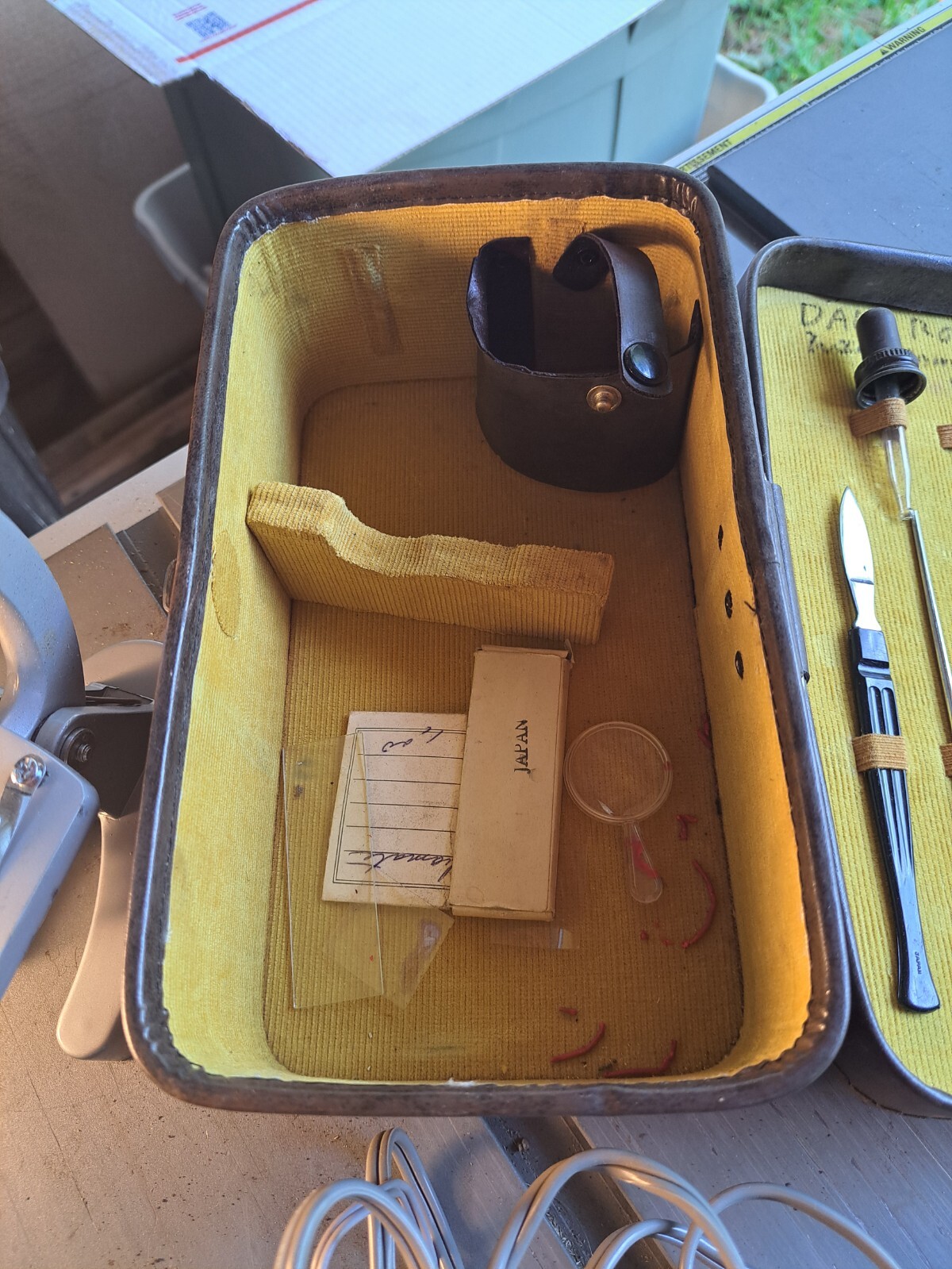 Vintage Jason Microscope Model No. 712 in Vinyl Case All Contents VERY NICE
