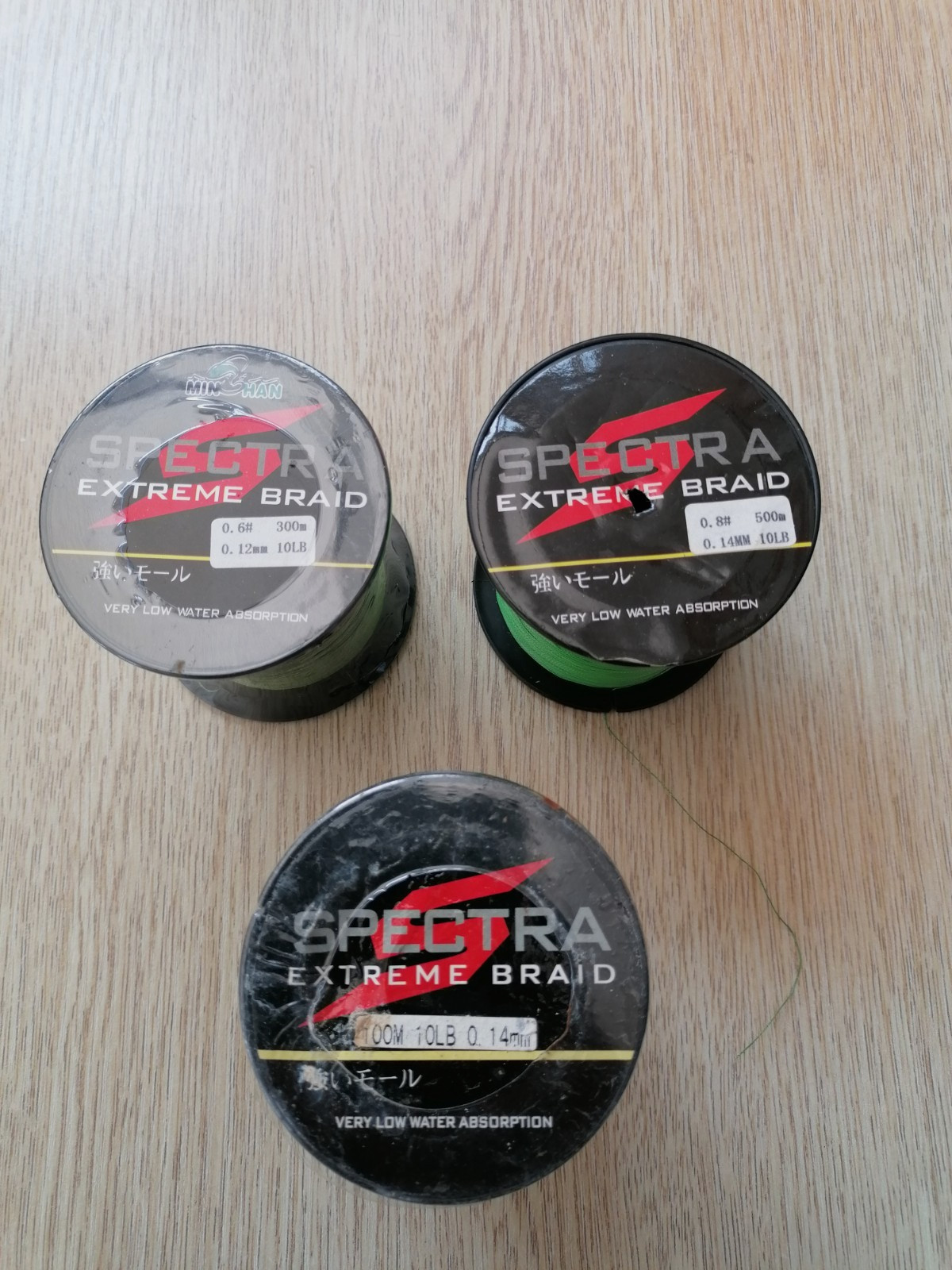 Job Lot 3 Rolls of Spectra Extreme Carp / Predator Fishing Braid New Condition