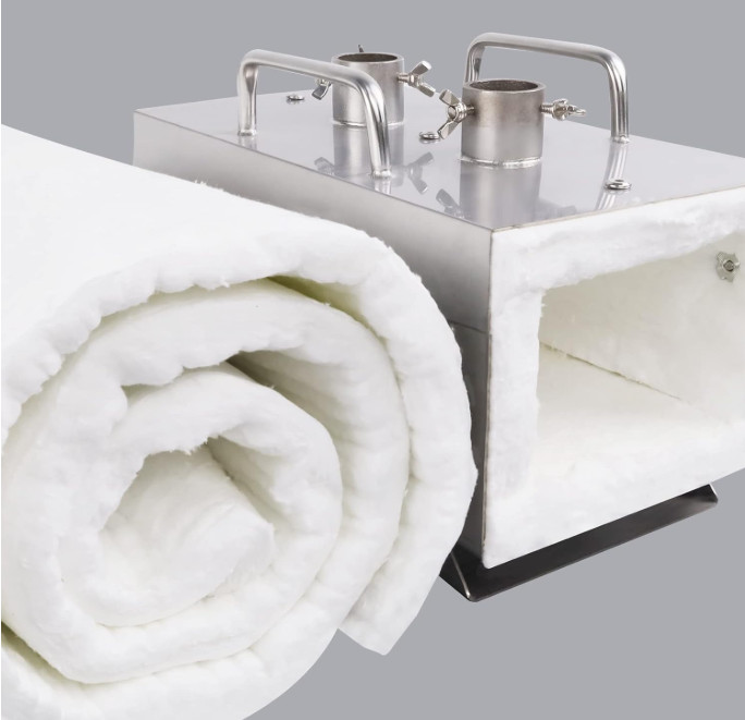 Ceramic Fiber Blanket 60"x24"x1" – 2600°F Fireproof Insulation for Stove