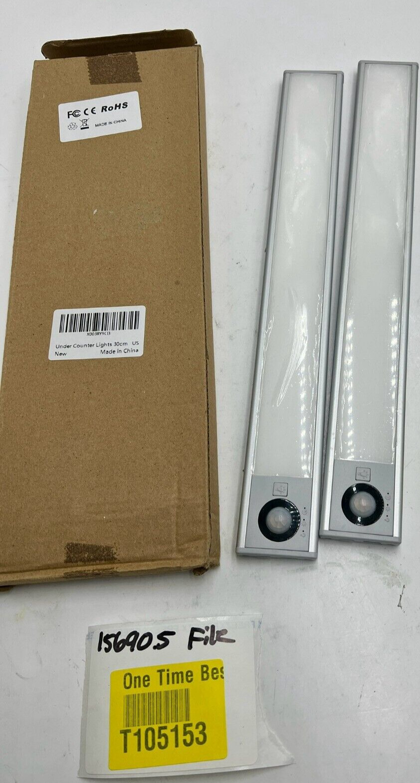 2-Pack Under Counter Light 30 CM US White / Light Sensor *PICTURED ITEM ONLY