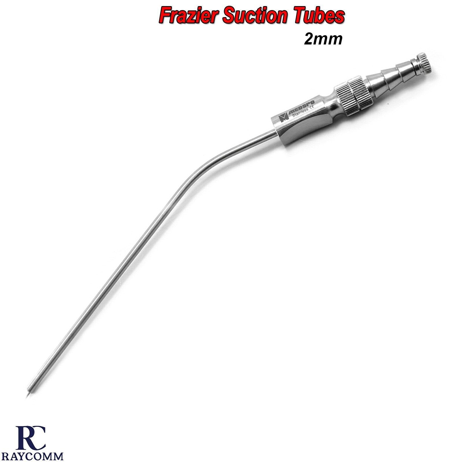 Dental Frazier Suction tube 2mm Aspirator Surgical ENT Ear Nose Instruments CE