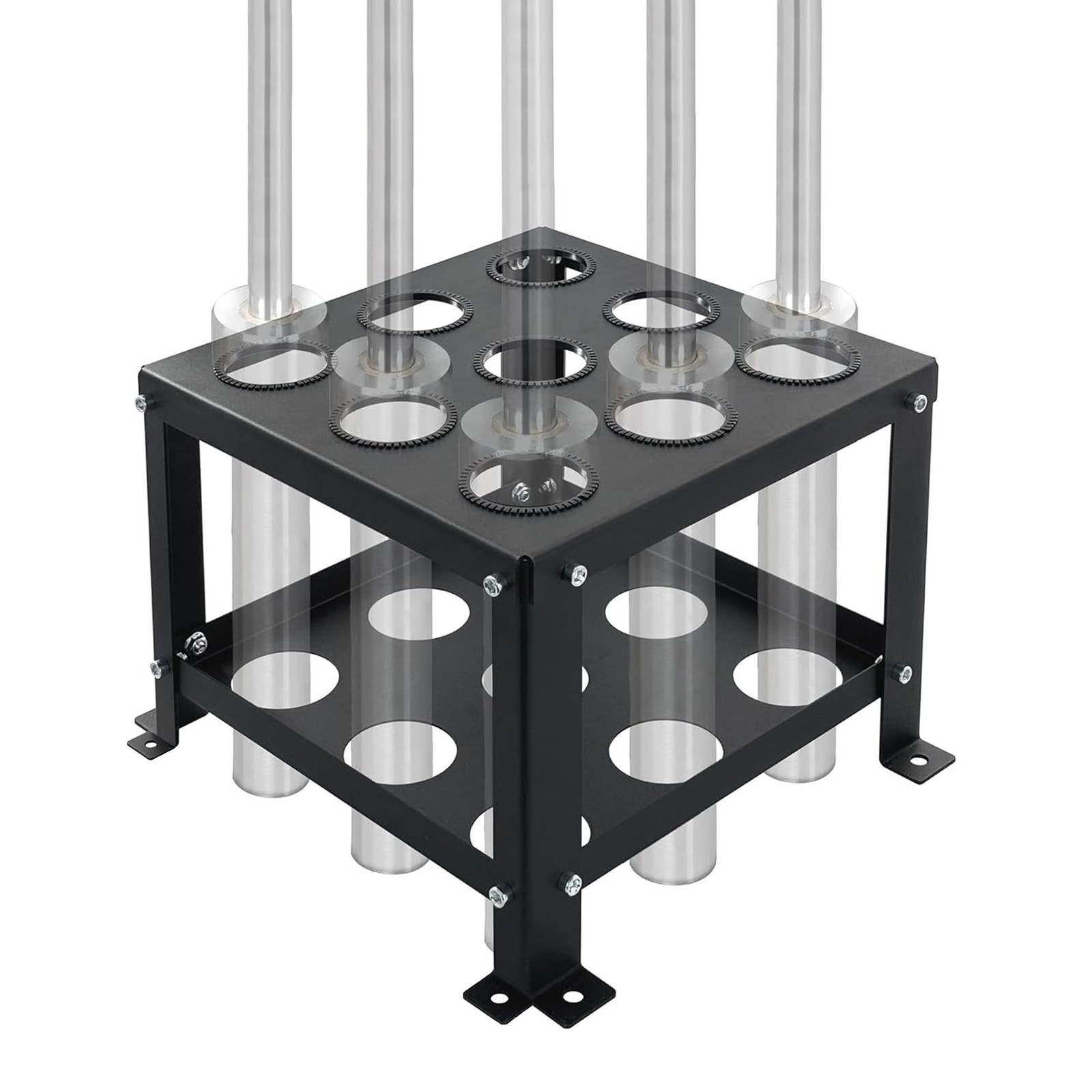 Barbell Holder Vertical Storage Rack, Heavy Duty Floor Stand Barbell Storage ...