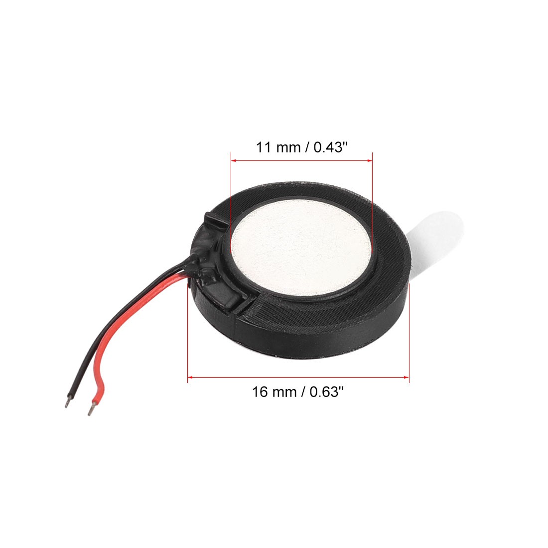 2pcs 1W 8 Ohm 16mm Dia Speaker with Wire for Electronic Projects